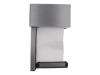 Graue Aluminium-Rolladenkasten mit weißem Rolladen